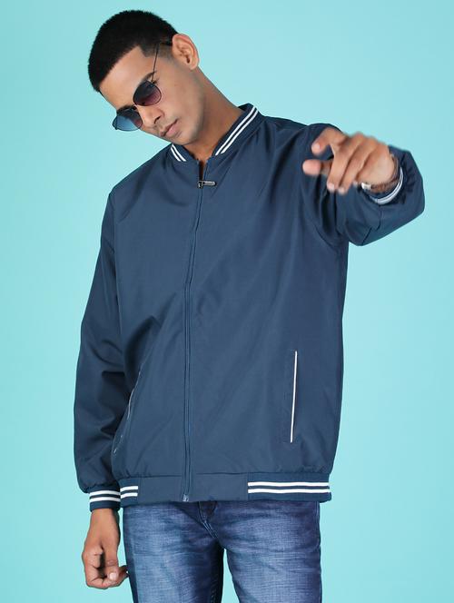 men solid long sleeve casual jacket - 21995040 - Very Small Image - 1