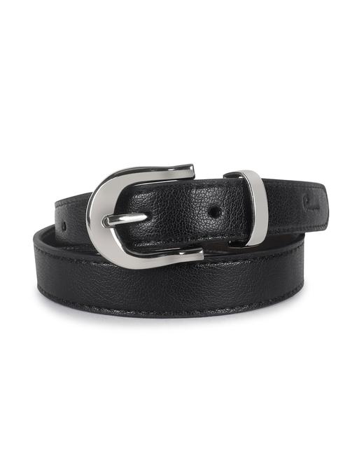 women leather black plain buckle belt - 21995231 - Very Small Image - 1