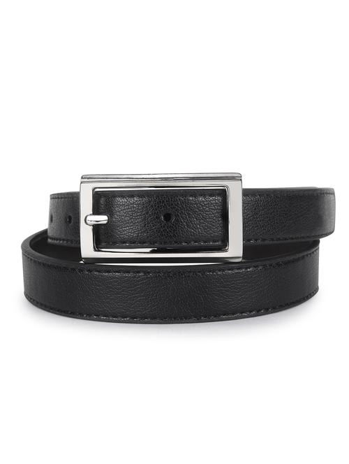 women leather black plain buckle belt - 21995232 - Very Small Image - 1