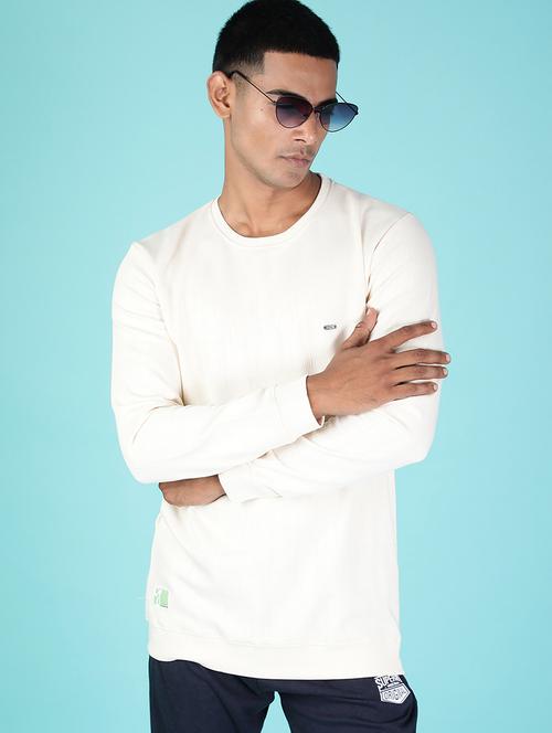 men self design long sleeve regualr fit sweatshirt - 21996647 - Very Small Image - 1