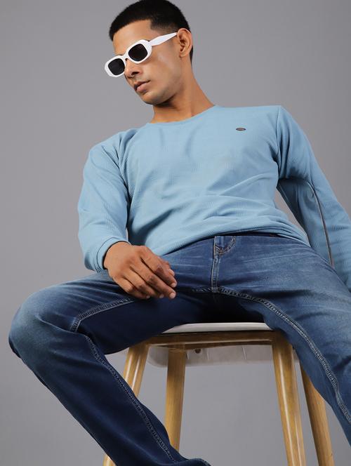 men self design long sleeve regualr fit sweatshirt - 21996685 - Very Small Image - 1