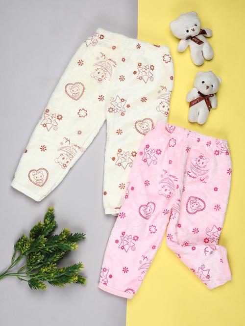 kids pack of 2 printed mid rise pyjama - 21996806 - Very Small Image - 1