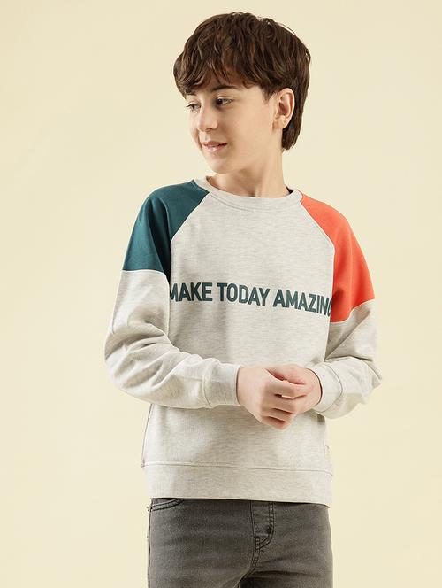 boys printed long sleeve sweatshirt - 21997818 - Very Small Image - 1