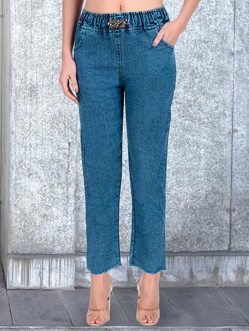 women washed mid rise bootcut jean - 21997914 - Very Small Image - 1