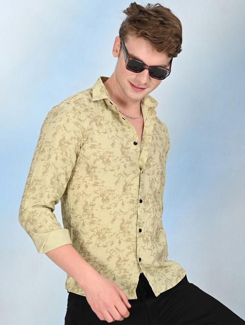 men printed long sleeve regular fit casual shirt - 21998008 - Very Small Image - 1