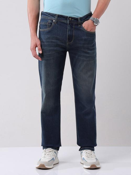 men washed mid rise slim fit jeans - 21998413 - Very Small Image - 1