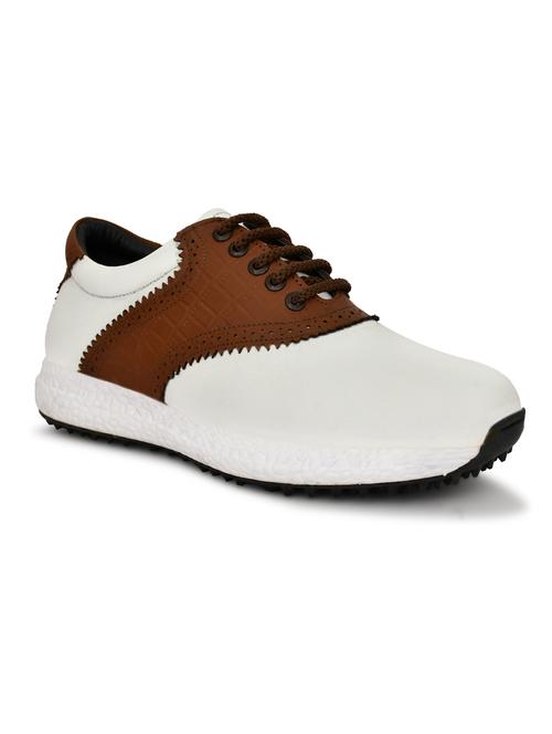 hitcaro men's premium leather lace - up professional golf shoes - 21998679 - Very Small Image - 1