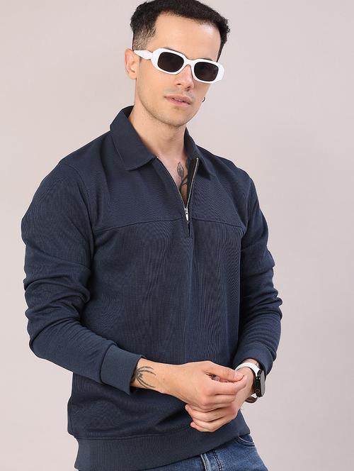 men solid long sleeve regular fit sweatshirt - 21998909 - Very Small Image - 1