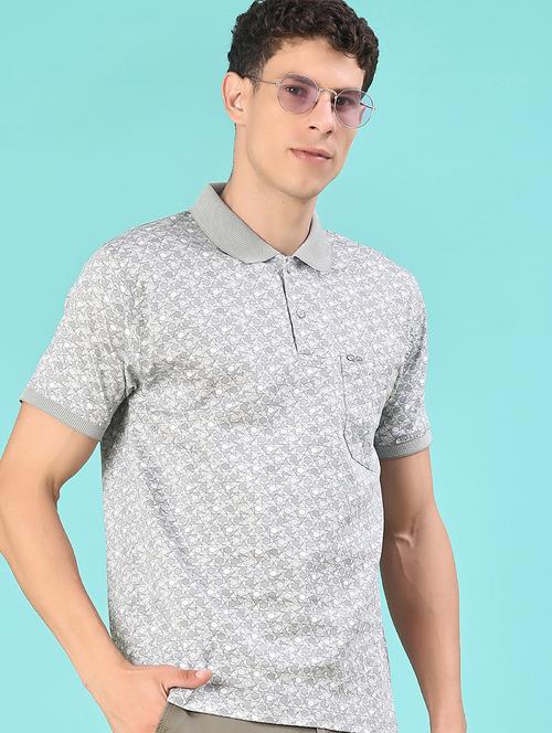 Men Printed Short Sleeve Regular Fit Polo T-shirt - 21999121 - Very Small Image - 1