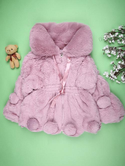 purple cotton blend regular jackets & coat - 21999412 - Very Small Image - 1