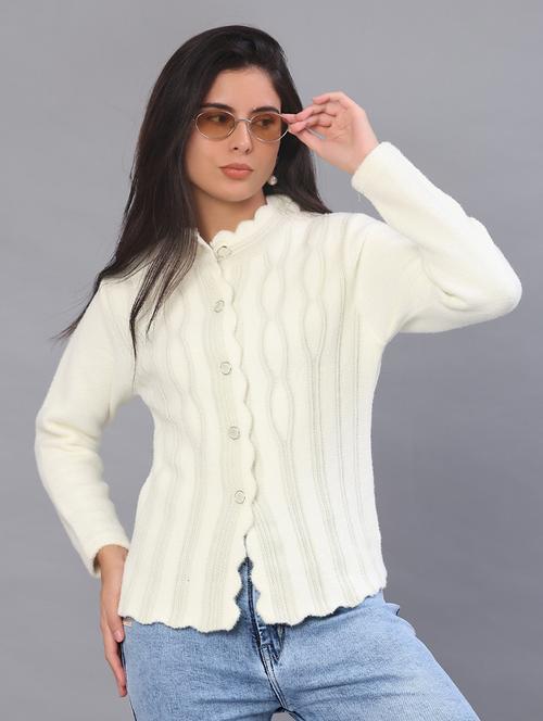 women self design long sleeve cardigan - 21999526 - Very Small Image - 1