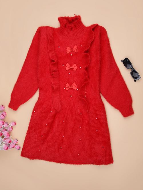red acrylic blend regular sweaters & cardigan - 21999622 - Very Small Image - 1