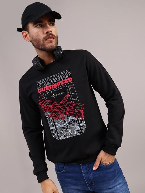 men printed long sleeve regular fit sweatshirt - 21999785 - Very Small Image - 1
