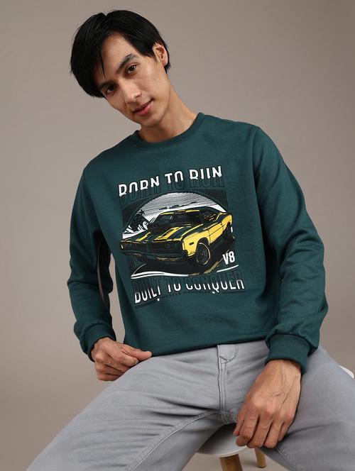 men printed long sleeve regular fit sweatshirt - 21999849 - Very Small Image - 1