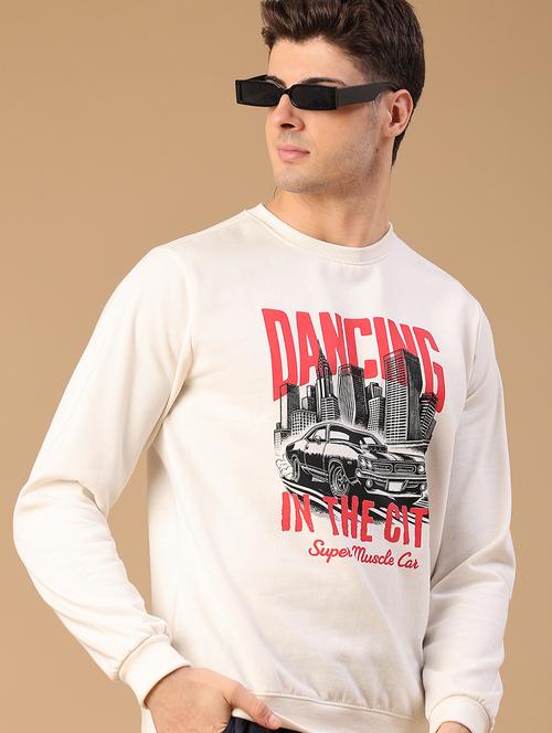 men printed long sleeve regular fit sweatshirt - 21999852 - Very Small Image - 1