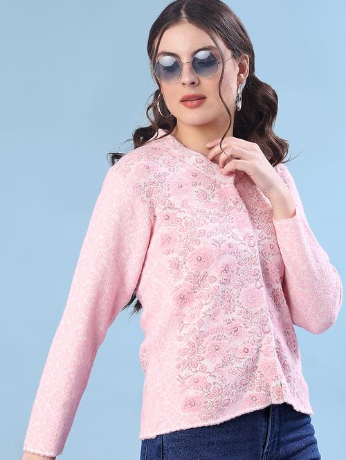 women self design long sleeve cardigan - 21999862 - Very Small Image - 1