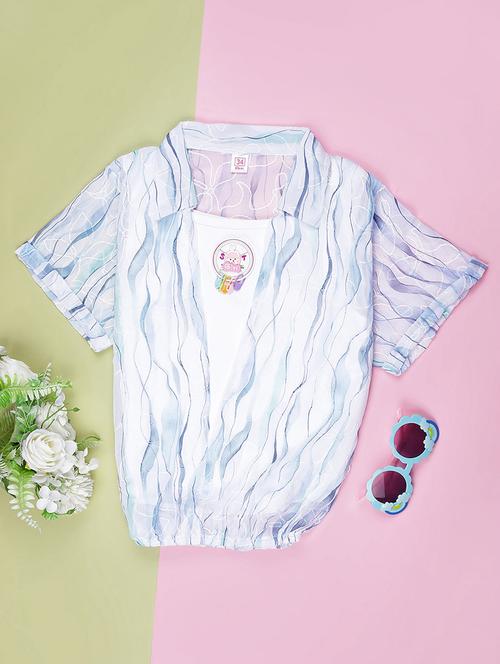 girls printed short sleeve top - 21999927 - Very Small Image - 1