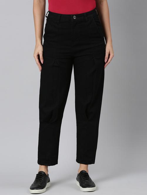 women solid mid rise mom fit jean - 22001874 - Very Small Image - 1