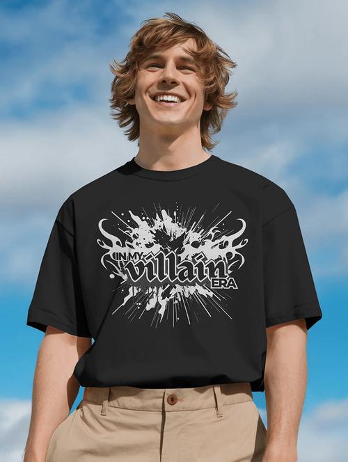 men printed short sleeve oversized t-shirt - 22002505 - Very Small Image - 1