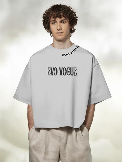 white cotton blend oversized tshirt - 22002510 - Very Small Image - 1