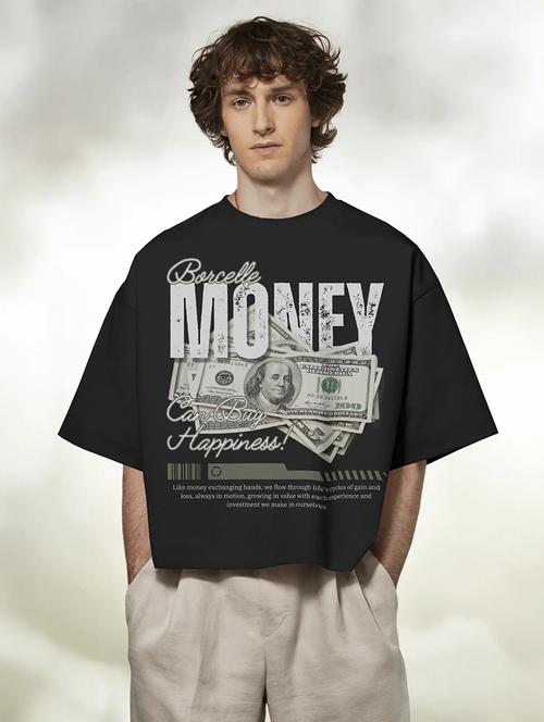 black cotton blend oversized tshirt - 22002527 - Very Small Image - 1