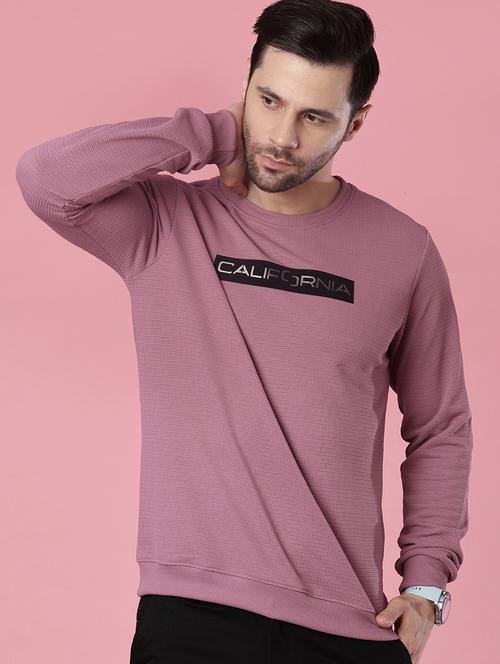 men chest print long sleeve sweatshirt - 22003297 - Very Small Image - 1