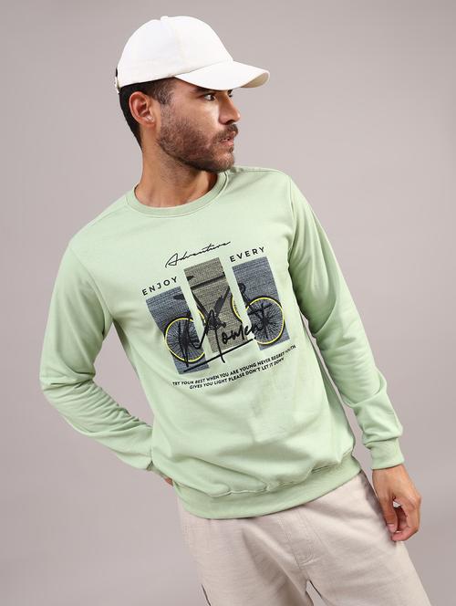 men printed long sleeve regular fit sweatshirt - 22003319 - Very Small Image - 1