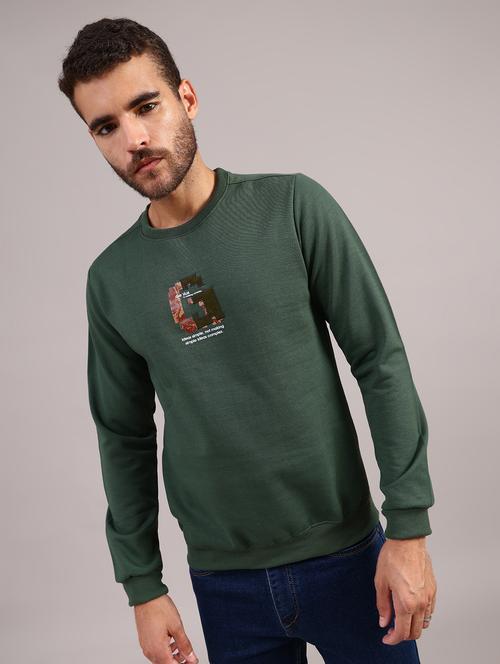 men printed long sleeve regular fit sweatshirt - 22003360 - Very Small Image - 1