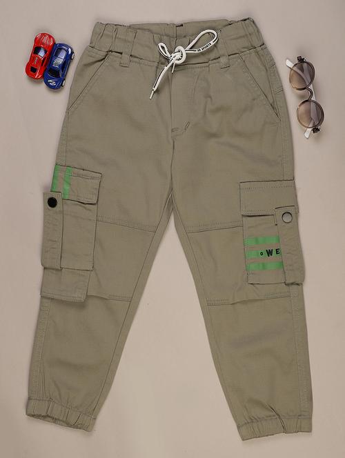 green cotton plain cargo - 22003472 - Very Small Image - 1