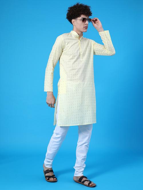 yellow kurta churidar ethnic wear set - 22004295 - Very Small Image - 1