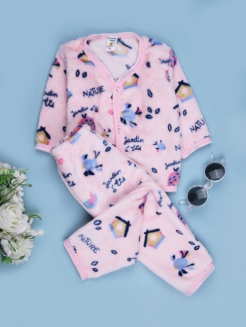 girls printed winterwear full length set - 22004330 - Very Small Image - 1