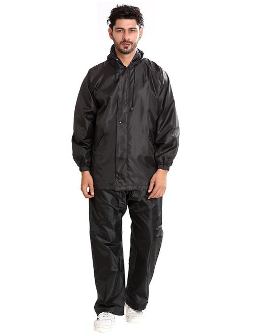 men solid long sleeve rain suit set  - 22004437 - Very Small Image - 1