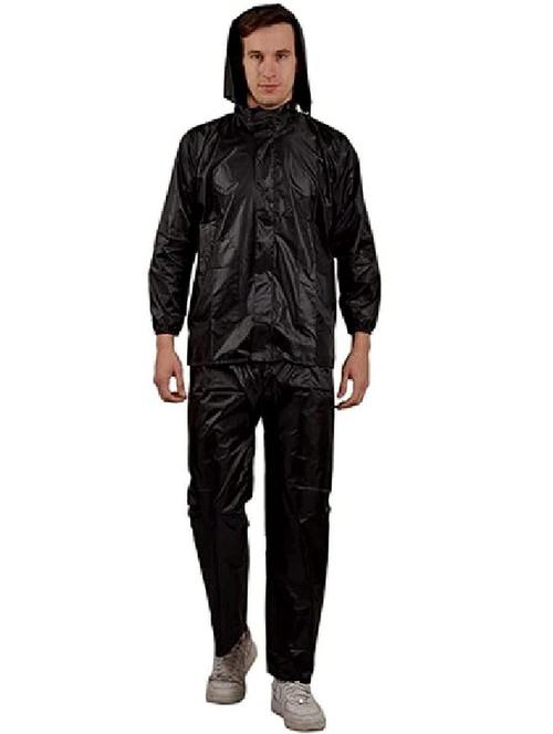 men solid long sleeve rain suit set  - 22004438 - Very Small Image - 1