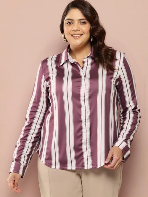 multi colored satin regular shirt - 22004486 - Very Small Image - 1