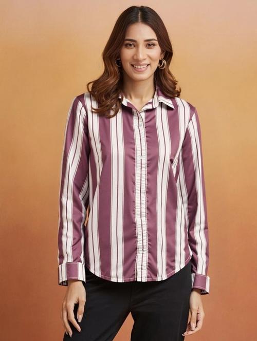 multi colored satin regular shirt - 22004488 - Very Small Image - 1