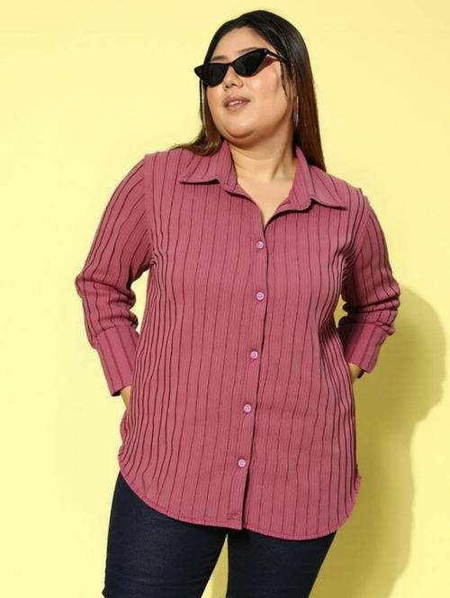 pink georgette regular shirt - 22004494 - Very Small Image - 1
