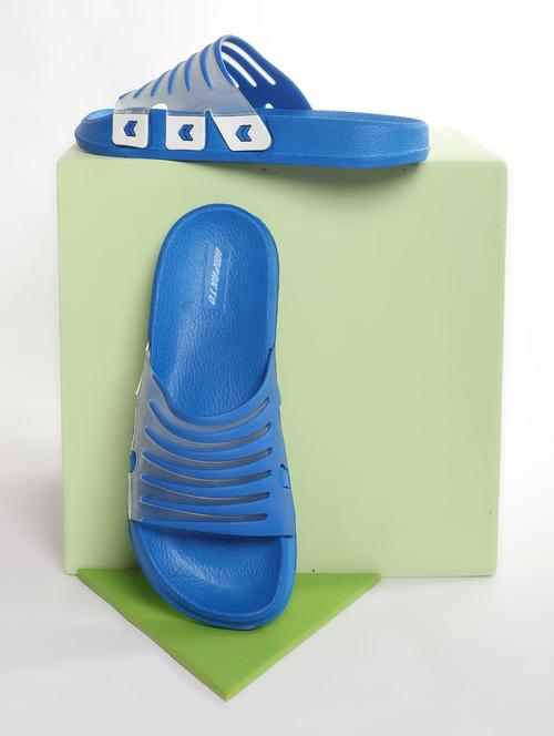 men blue slip on slider - 22005965 - Very Small Image - 1