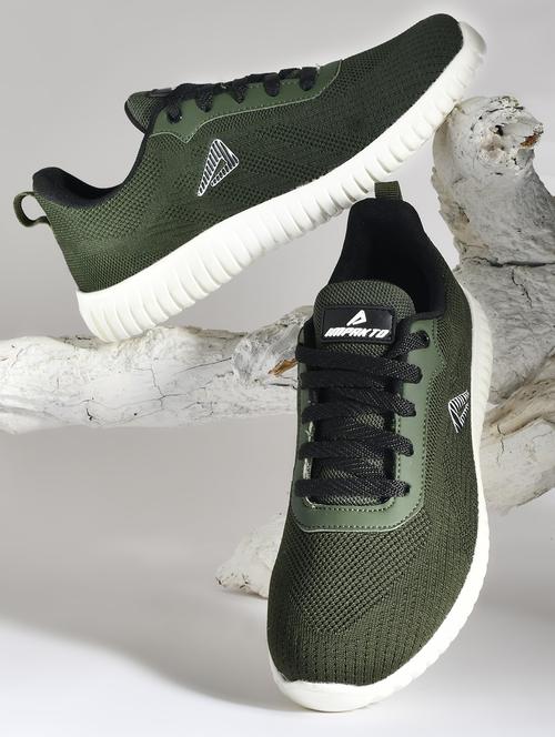 men olive lace up sport shoe - 22006019 - Very Small Image - 1