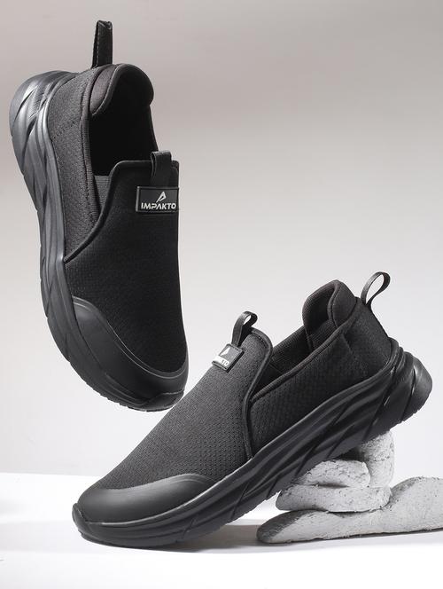 men black slip on sport shoe - 22006023 - Very Small Image - 1