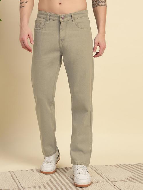 men plain mid rise full length jeans - 22006237 - Very Small Image - 1