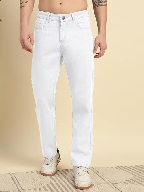 men plain mid rise full length jeans - 22006240 - Very Small Image - 1