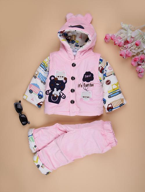 pink cotton combo coords set - 22008043 - Very Small Image - 1