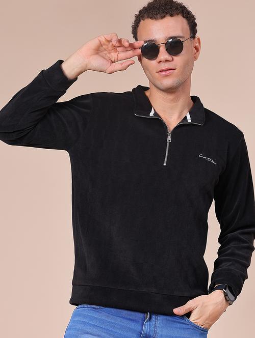 men self design long sleeve regular fit sweatshirt - 22008208 - Very Small Image - 1