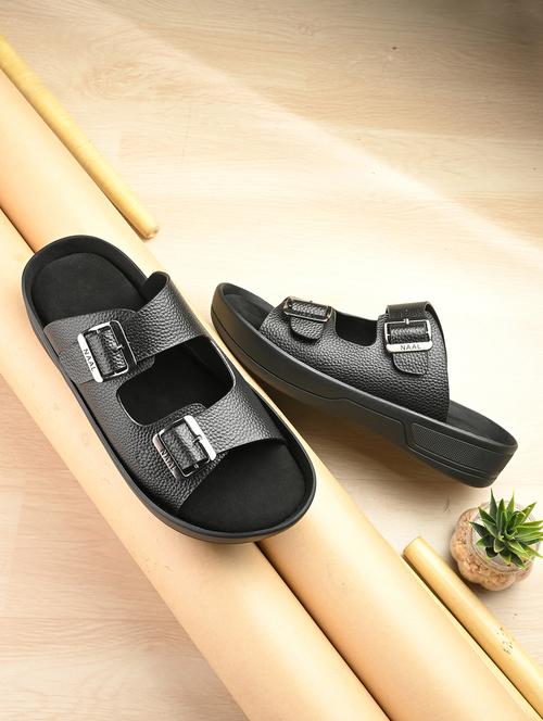 men black slip on sandal - 22009135 - Very Small Image - 1