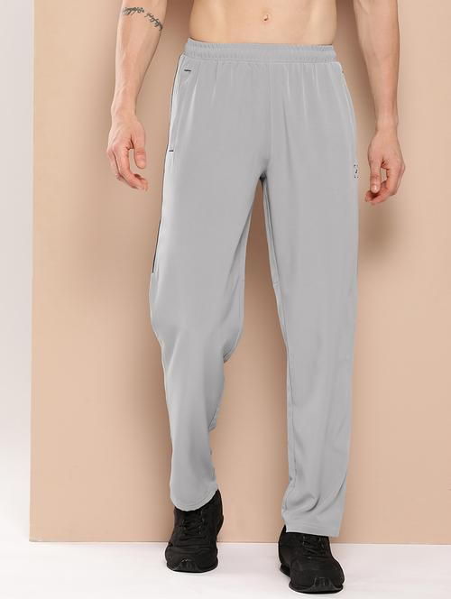 men solid regular fit full length track pant - 22009266 - Very Small Image - 1