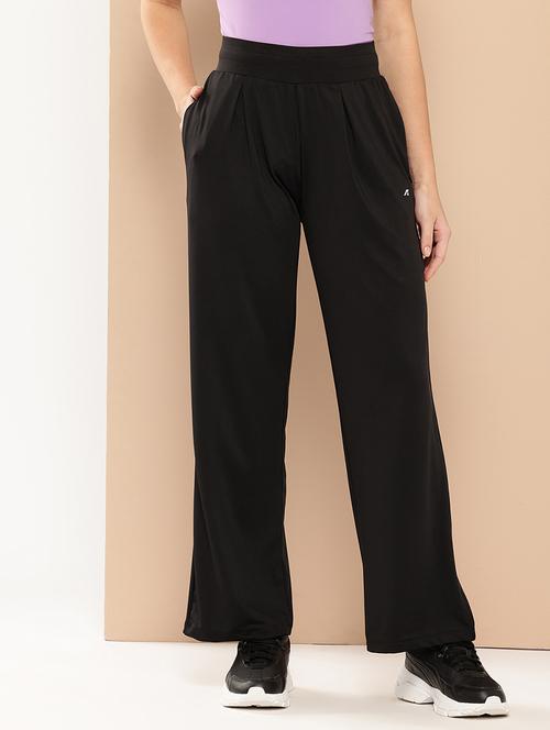 women solid mid rise regular fit track pant - 22009275 - Very Small Image - 1
