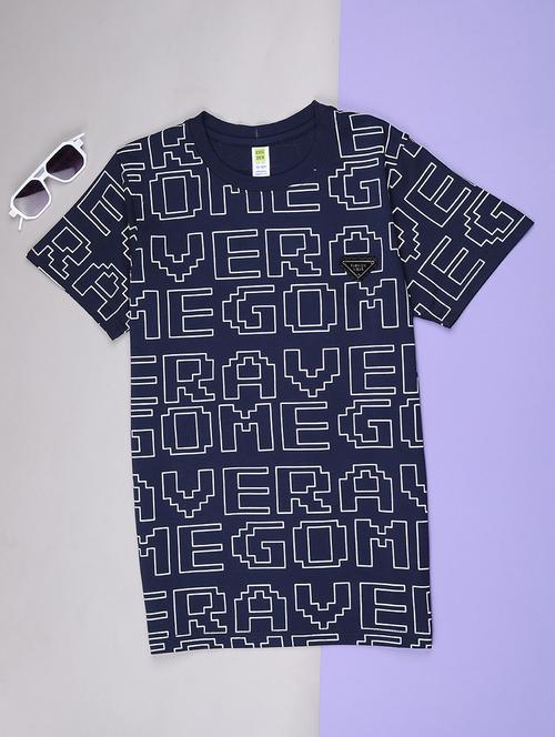 navy blue cotton tshirt - 22011051 - Very Small Image - 1