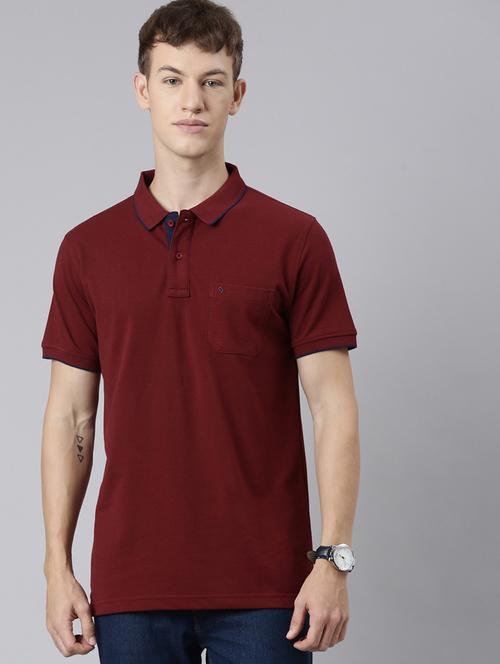 men solid short sleeve regular fit polo t-shirt - 22011964 - Very Small Image - 1