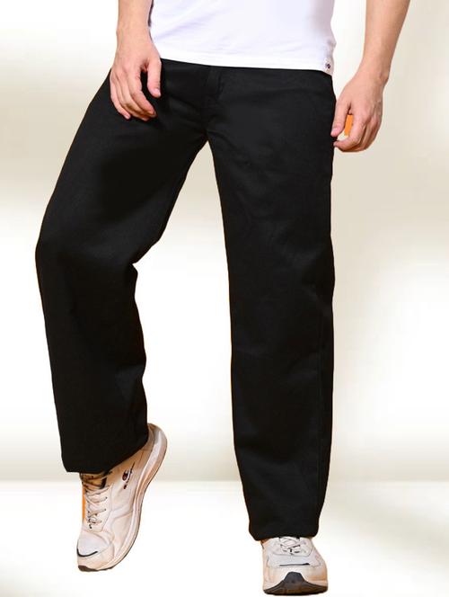 men plain mid rise straight fit jeans - 22012901 - Very Small Image - 1