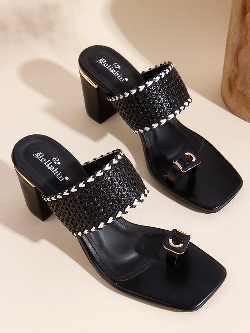 women black slip on sandal - 22013330 - Very Small Image - 1
